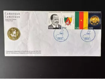 Cameroon 2010 FDC RARE Mi. 1261 - 1264 Fiftieth Anniversary Independence