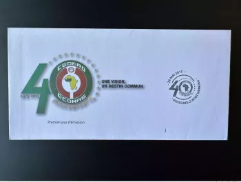 2015 Full FDC Premier Jour Emission commune CEDEAO ECOWAS 40 ans 28 Mai 2015