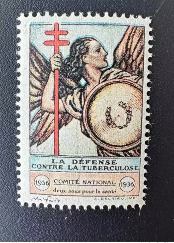 Frankreich 1936 Antituberkulose La Défense Nationales Komitee Gesundheit