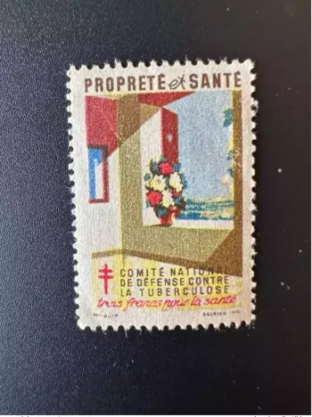 Frankreich 1946 Anti-Tuberkulose 3 Francs Gesundheit Sauberkeit