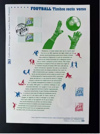 France 2010 Document officiel YT n°RP1  Football FIFA World Cup recto-verso