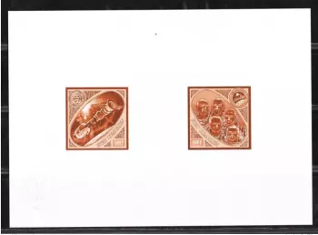 Comoros 1975 Mi. 255 - 256 Artist's Proof Apollo Soyuz USSR USA CCCP Space