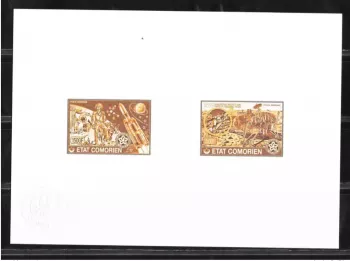 Comoros 1976 Mi. 312-313 Collective Artist Proof Space USA