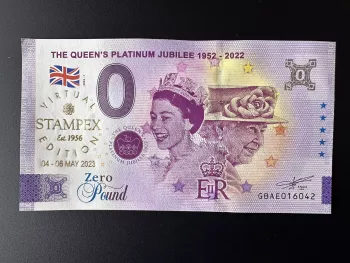 The Queen's Platinum Jubilee 1952 - 2022 doré VIRTUAL STAMPEX