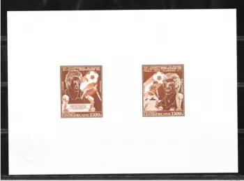 Central African 1983 Mi. 933 - 934 Artist's Event FIFA Spain WM Football