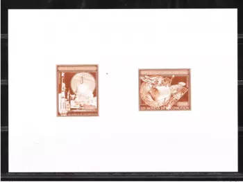 Central African 1982 Mi. 832-833 Collective Artist Proof Space