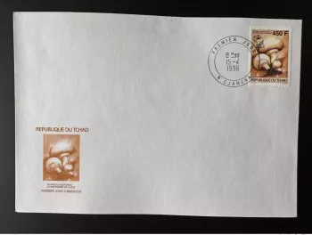 Tchad 1996 Mi. 1269 450 F FDC 1er jour Champignons Mushrooms Scouts Scoutisme