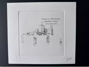 Monaco 2018 YT F3146 Epreuve d'artiste Sites Historiques Grimaldi château
