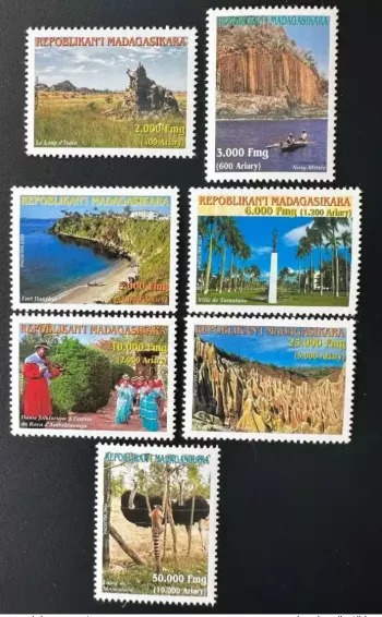 Madagascar 2004 Mi. 2620 - 2626 Tourism Dance Dancing folklore wildlife