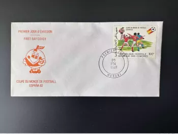 Comores 1981 Mi. 617 FDC  FIFA World Cup 1982 Football Espana Soccer Fußball