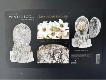 Suomi Finland 2005 Mi. Bl. 38 Gold/Silber Kaiserliches Winterei 1913 Fabergé