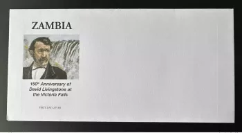 Zambie 2006 Mi. 1572 - 1573 FDC non confectionné David Livingstone Victora Falls