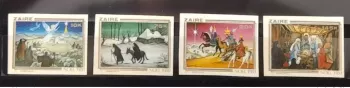Kongo Zaire 1980 COB 1071-1074 UNGEZÄHNT Weihnachten