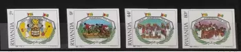 Ruanda 1985 COB 1249-1252 UNGEZÄHNT Internationales Jahr der Jugend