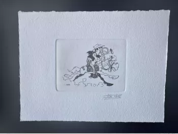 Belgique 1990 COB 2390 Epreuve d'artiste FDC Lucky Luke Cheval Jolly Jumper
