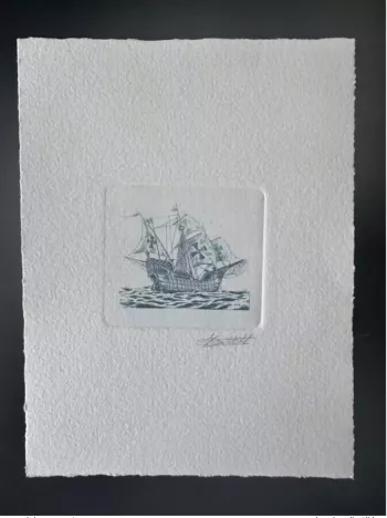 Belgique 1992 COB 2455 Epreuve d'artiste FDC Colomb Caravelle Europa CEPT