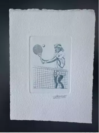 Belgique 1992 COB 2441 Epreuve d'artiste FDC Jeux Olympiques Barcelona Tennis