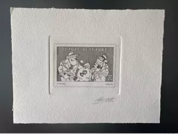 Belgien 1995 COB 2619 Künstlerprobe FDC BD Dupuis Sammy Comic