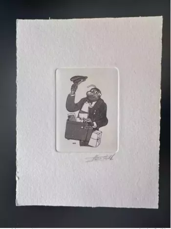 Belgique 1989 COB 2339 Epreuve d'artiste Proof 1er jour FDC BD Marc Sleen Néron