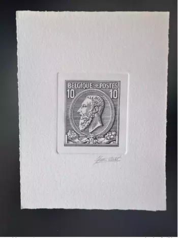 Belgien 1984 COB 2132 Künstlerprobe Ersttag FDC Tag der Briefmarke 10F Nr.46