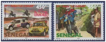 Sénégal 2007 Mi. 2118 - 2119 29e Rallye Paris Dakar Motocross Voiture