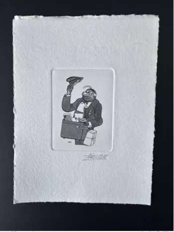 Belgien 1989 COB 2339 Künstlerprobe FDC BD Marc Sleen Néron Schwarz