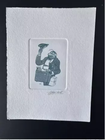 Belgien 1989 COB 2339 Künstlerprobe Ersttag FDC BD Marc Sleen Néron blau