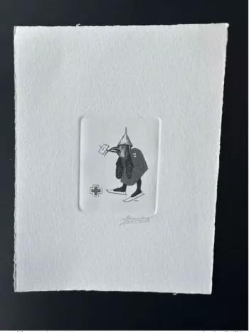 Belgique 1991 COB 2398 Epreuve d'artiste  1er jour FDC Croix Rouge Saint-Antoine