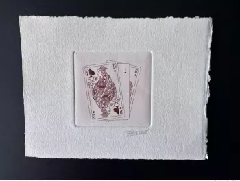 Belgium 1995 COB 2595 Artist proof 1st day FDC Red Queen Card Game