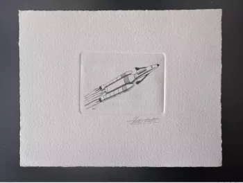 Belgique 1991 COB 2407 Epreuve d'artiste Espace Hermes Shuttle Europa CEPT noir