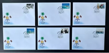 Maldives 2015 Mi. 5895 - 5900 FDC  Indépendance 50 Ans Pêche Fischerei Fishing