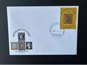 Guinée 2009 Mi. 6488 FDC Premier timbre italien First Italian Gold or