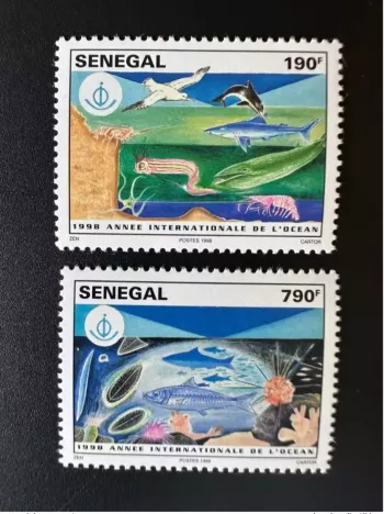 Sénégal 1998 Mi. 1582 - 1583 Année internationale de l'océan