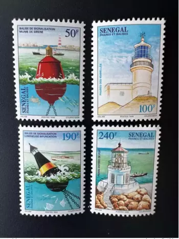 Sénégal 1998 Mi. 1567 - 1570 Phares et balises Phare Leuchtturm Lighthouse