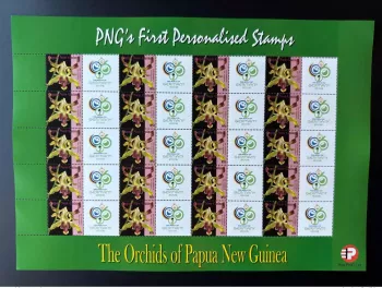Papua New Guinea PNG 2007 Mi. 1244 FIFA Football World Cup Germany Orchid