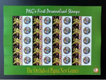 Papua New Guinea PNG 2007 Mi. 1244 Personalized Drapeaux Orchidée Flowers