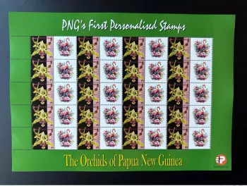 Papua New Guinea PNG 2007 Mi. 1244 Personalized Flamingo Bird Orchid Flowers