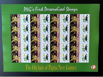 Papua New Guinea PNG 2007 Mi. 1244 Personalized Gandhi Inde Orchidée Flowers