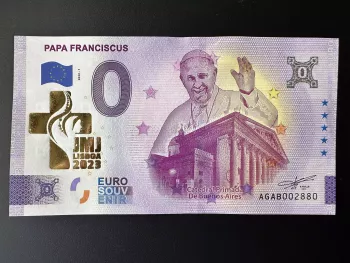 Papa Franciscus Gold " JMJ LISBOA 2023 "