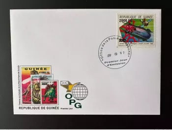 Guinée 2009 FDC Mi. 6764 Surchargé Hiver Calgary 1988 Jeux Olympiques Ski