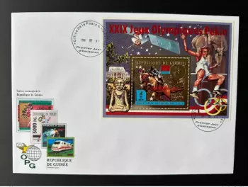 Guinea 2008 FDC Mi. Bl. 1641 Gold-Aufdruck Barcelona 1992 Peking Olympiade