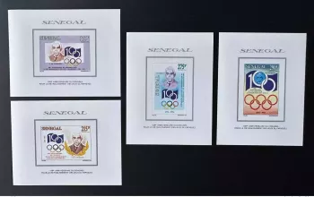 Sénégal 1994Mi.(Bl.)1342-1345 100e anniversaire Congrès Jeux Olympiques