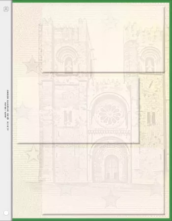 1x ABAFIL feuille neutre pour billets 0€ Souvenir Portugal