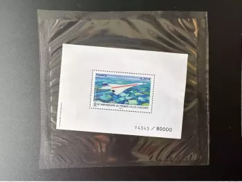 France 2019 / 2021 1er vol Concorde Poste Aérienne Tirage 80 000 numérotés RARE!