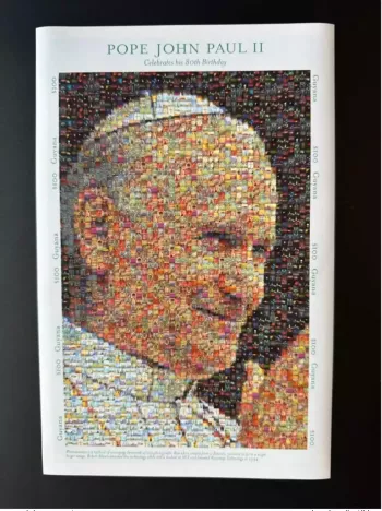 Guyana 2000/2001 Mi. 7097-7104 ND IMPERF M/S Papst Johannes Paul II