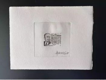 France 2009 YT 4391 Epreuve d'artiste ETAT Eugène Vaillé Musée Postal Museum