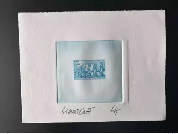France 1998 YT 119 Service Epreuve d'artiste ETAT UNESCO Patrimoine Ile Pâques