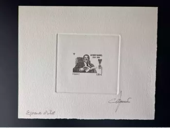 France 2013 YT 4754 Epreuve d'artiste ETAT Proof Jacques Baumel homme politique