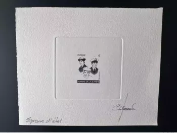 France 2009 YT 4424 Epreuve d'artiste ETAT Jeanne d'Arc hélicoptère SANS VF