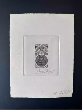 France 1974 YT 1801 Epreuve d'artiste ETAT Fondation de l'Hôtel des Invalides